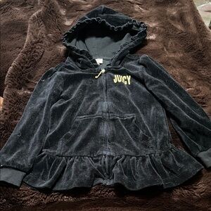 Juicy Couture Black Hoodie with Gold Logo